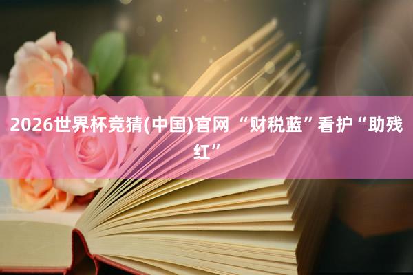2026世界杯竞猜(中国)官网 “财税蓝”看护“助残红”