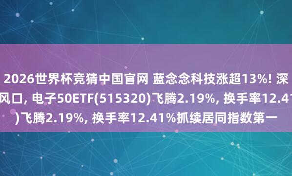 2026世界杯竞猜中国官网 蓝念念科技涨超13%! 深耕智能硬件霸占产业风口, 电子50ETF(515320)飞腾2.19%, 换手率12.41%抓续居同指数第一