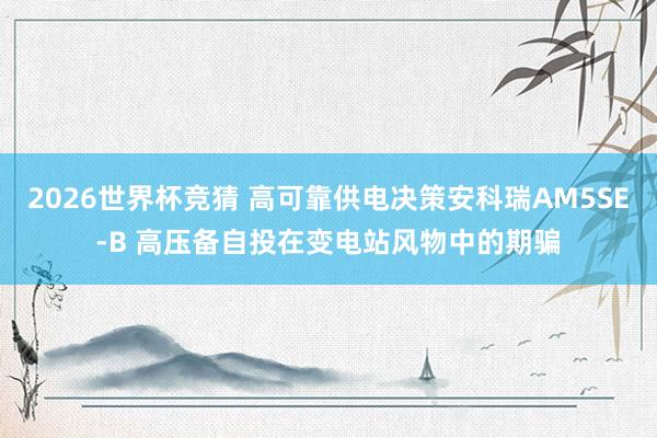 2026世界杯竞猜 高可靠供电决策安科瑞AM5SE‑B 高压备自投在变电站风物中的期骗