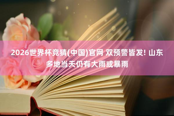 2026世界杯竞猜(中国)官网 双预警皆发! 山东多地当天仍有大雨或暴雨