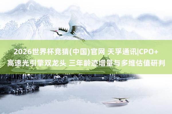 2026世界杯竞猜(中国)官网 天孚通讯|CPO+高速光引擎双龙头 三年龄迹增量与多维估值研判