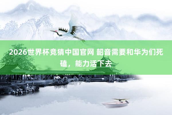 2026世界杯竞猜中国官网 韶音需要和华为们死磕,能力活下去