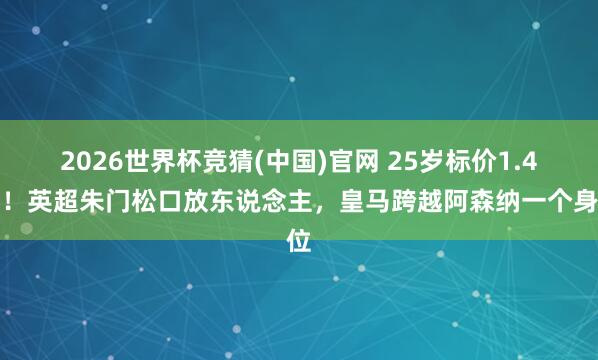 2026世界杯竞猜(中国)官网 25岁标价1.4亿!英超朱门松口放东说念主,皇马跨越阿森纳一个身位
